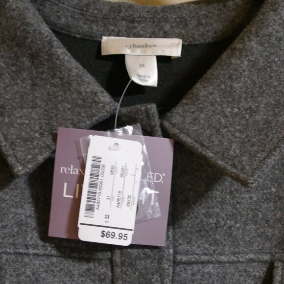 Christopher and Banks Button Up Lined Jacket. Brand New - Picture 3 of 11